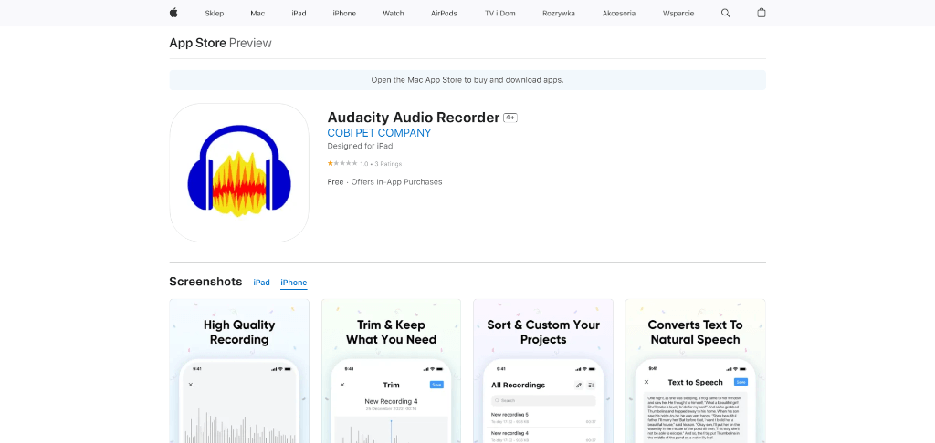 Audacity Audio App